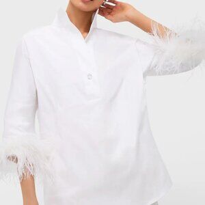 NWT Tuckernuck White Feather Willow Blouse M